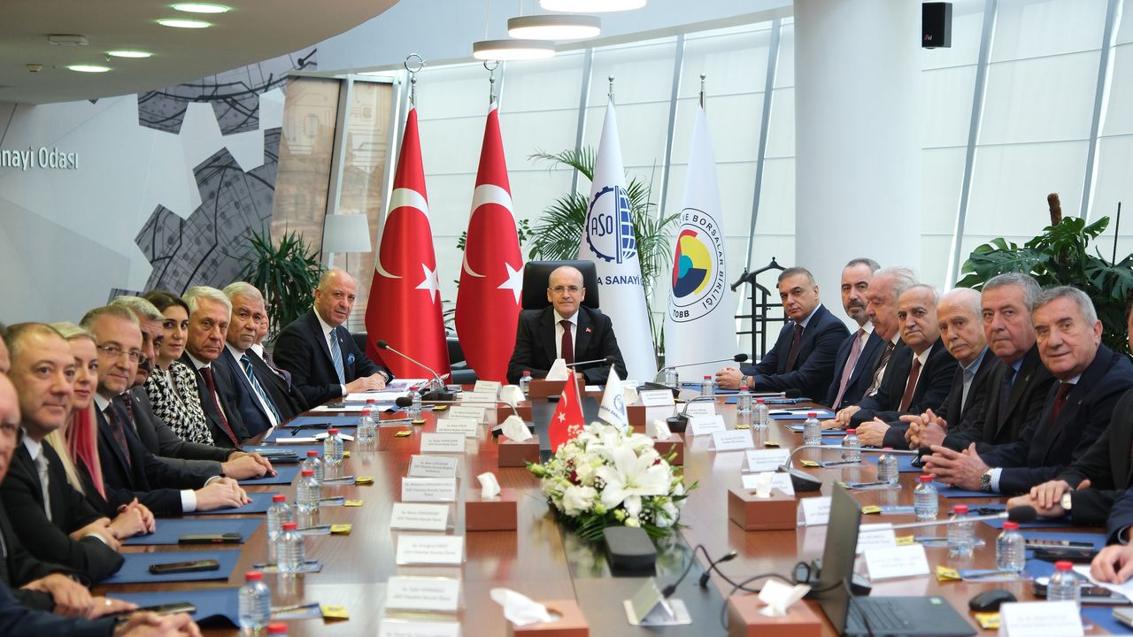 Hazine ve Maliye Bakanı Şimşek, ASO’nun konuğu oldu