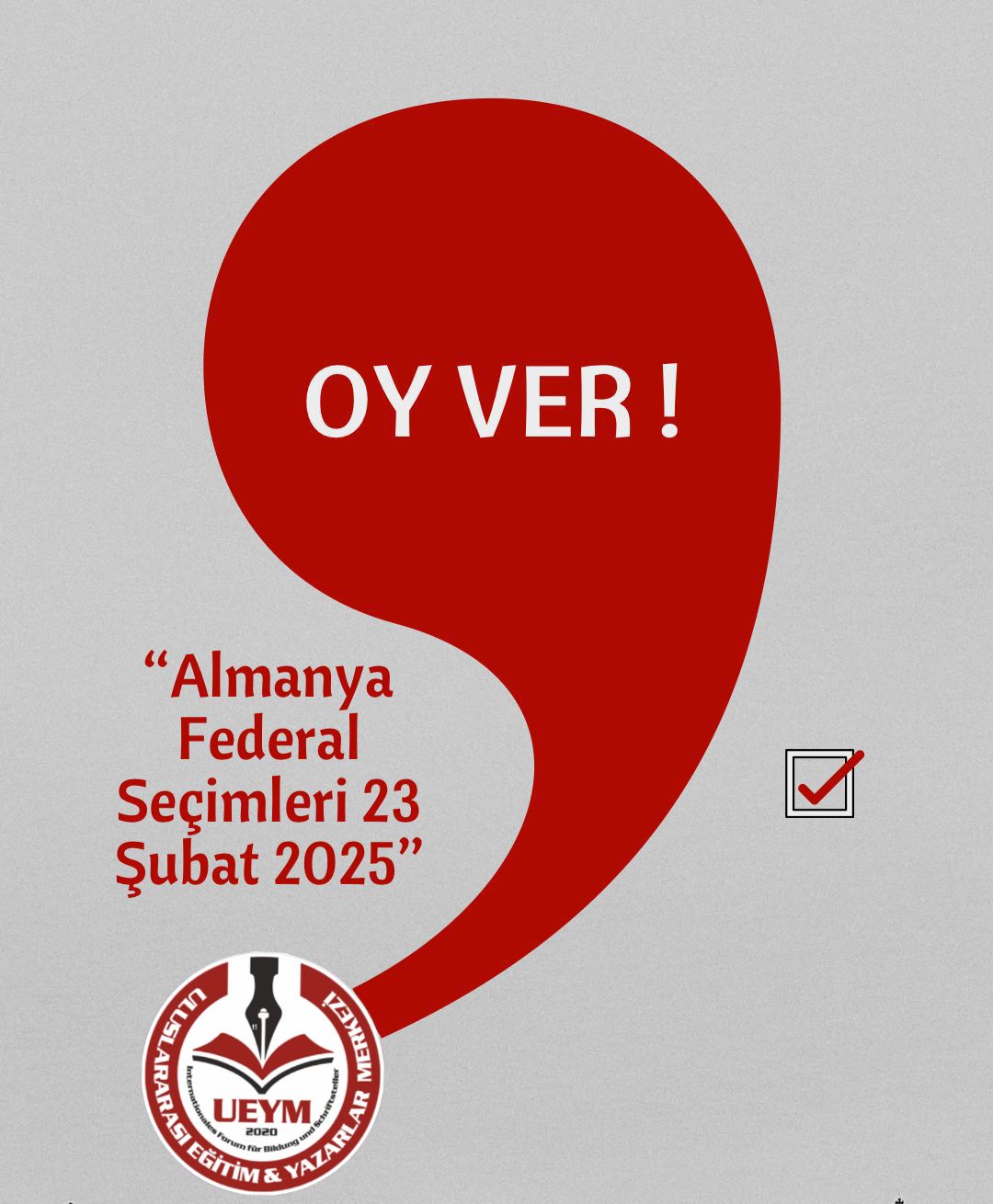 ULUSLARARASI EĞİTİM VE YAZARLAR MERKEZİNDEN SEÇİM ÇAĞRISI