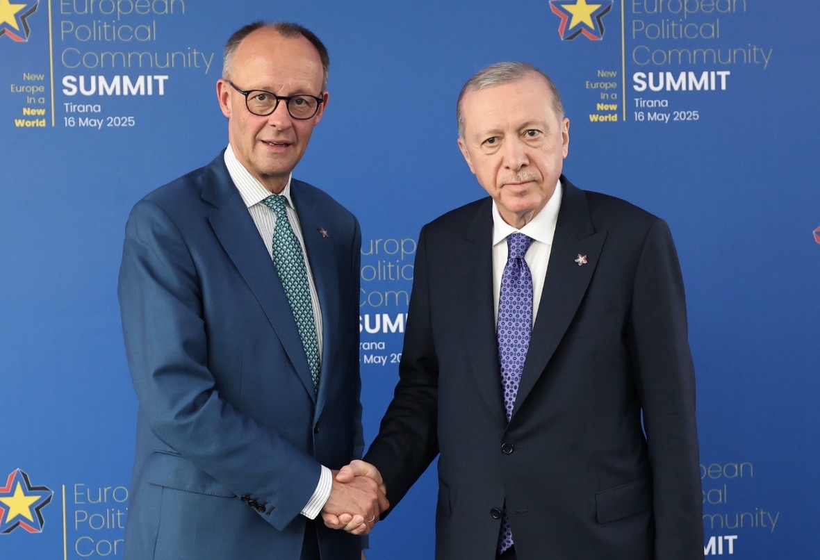 Cumhurbaşkanı Erdoğan, Almanya Başbakanı Merz ile görüştü