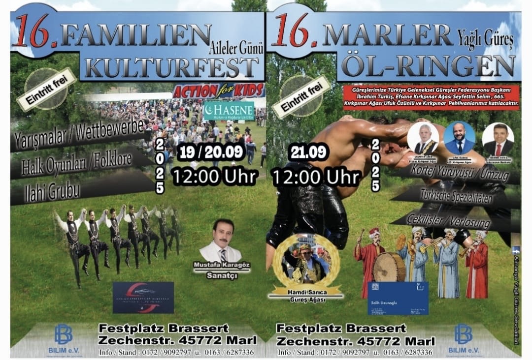 Marl’de Kültür Festivali ve Yağlı Güreş Heyecanı