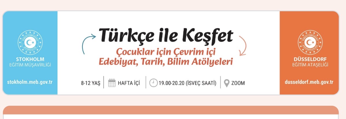 TÜRKÇE İLE KEŞFET Atölyeleri Başlıyor!  Çocuklara Edebiyat, Tarih ve Bilim Dolu Bir Yolculuk