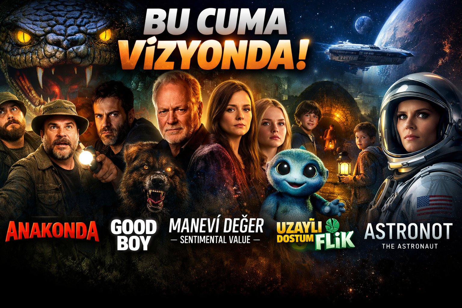 Bu Cuma Vizyonda Yer Alacak Filmler Belli Oldu