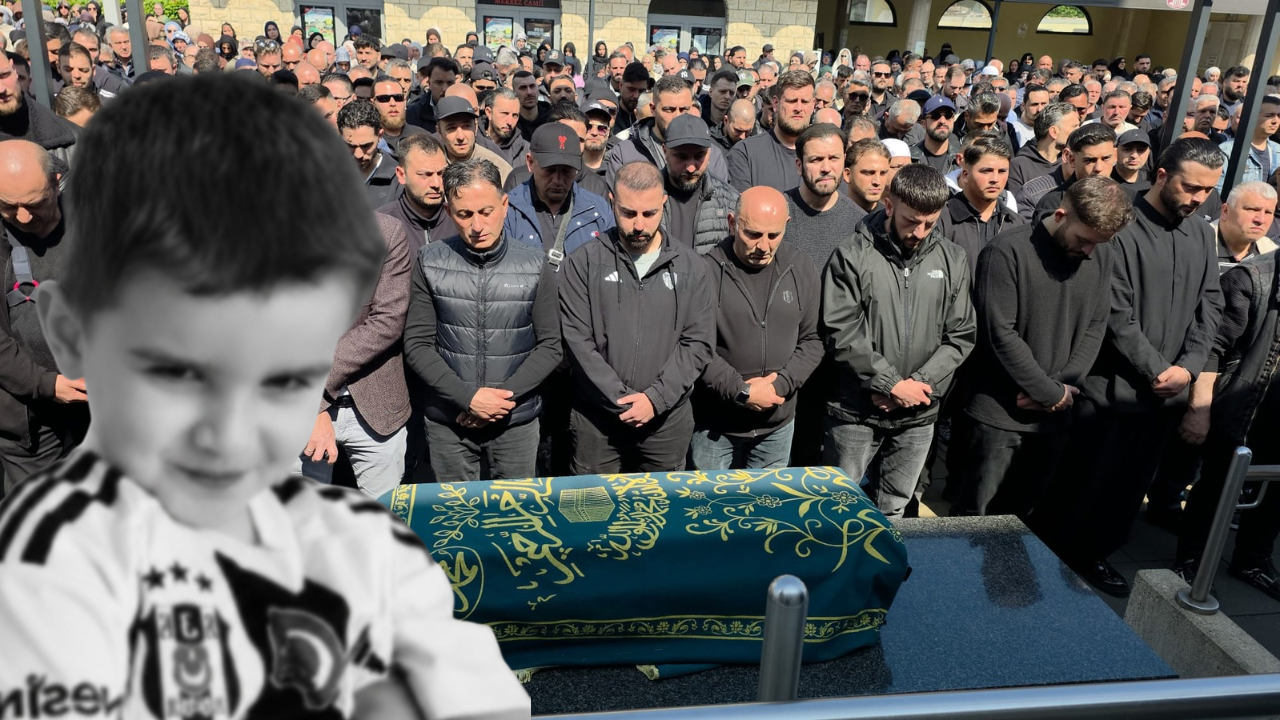 Minik Elyas’a Duisburg’da Gözyaşlarıyla Veda